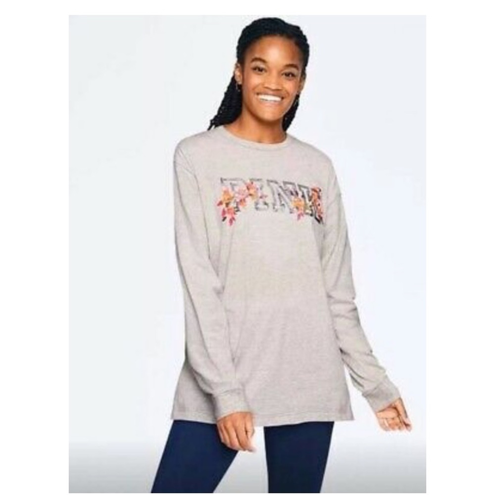 ❤️Pink floral long sleeve tee❤️